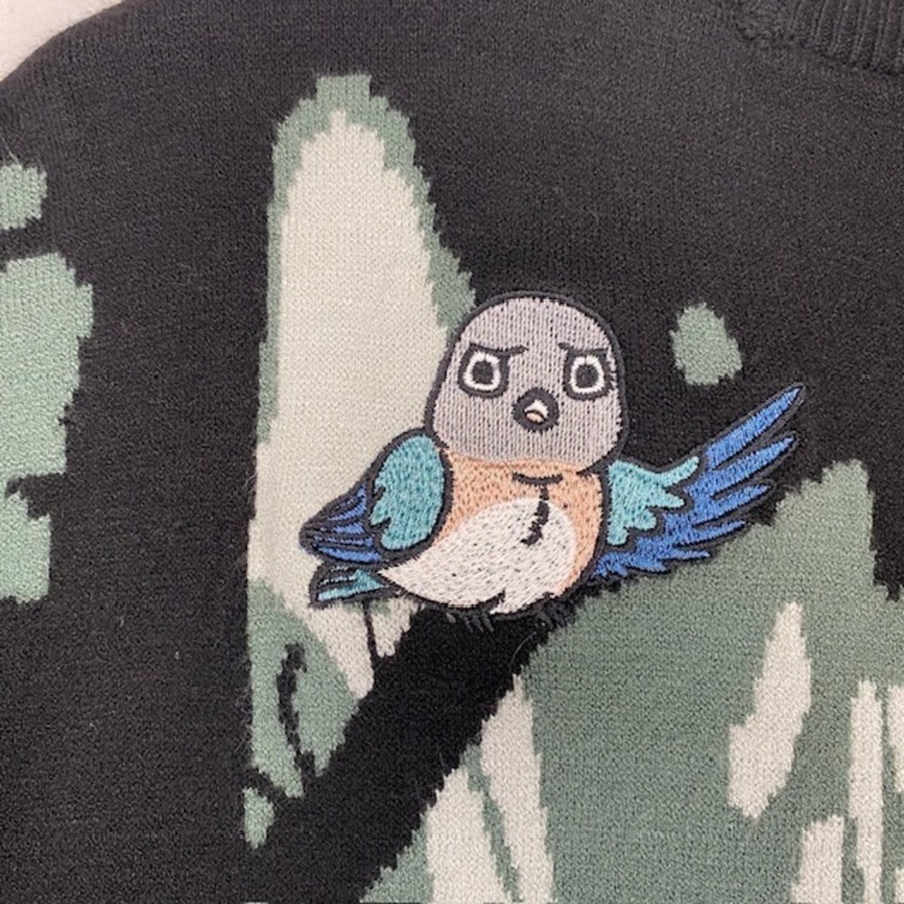 BoxLunch Over the Garden Wall Jason Funderburker Frog Cardigan Sweater Large - Picture 11 of 13